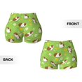 thumbnail image 5 of Picia Guinea Pigs Printed Workout Shorts for Women Seamless Scrunch Butt Lifting High Waisted Yoga Gym Booty Running Moisture-wicking Short Pants-X-Large, 5 of 9