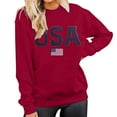 thumbnail image 4 of EIMELI T-Shirts Graphiques Décontractés à Manches Longues pour Femmes, Col Rond, Chandails en Molleton, Pull-Over, Hauts pour Femmes, 4 of 6