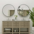 thumbnail image 3 of PAIHOME Black 18 Inch Round Bathroom Mirror, Metal Frame Circle Vanity Mirror for Bedroom, Living Room, 3 of 7
