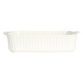 thumbnail image 6 of Creative Co-Op Stoneware Baker with "Good Food Comes To Those Who Bake It ", White, 6 of 6