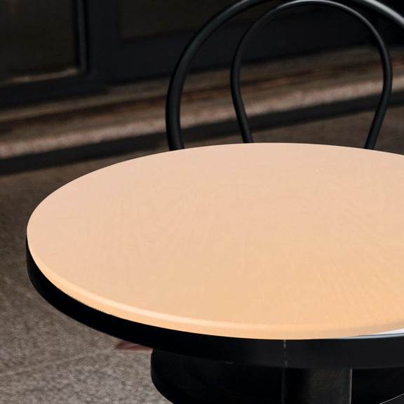 CATIEBYE Round Stretch Tablecloth in Golden for Party and Wedding Decor