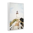 thumbnail image 3 of Stupell Industries Lighthouse Path Traditional White Framed Giclee Art, design by Sisi and Seb, 18 x 12, 3 of 8