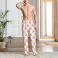 thumbnail image 5 of Uemuo love plaid fox Pattern Men's Wide Leg Palazzo Lounge Pants with Pockets Light Weight Loose Comfy Casual Pajama Pants-X-Large, 5 of 9