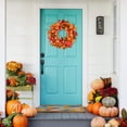 thumbnail image 5 of Coolmade Artificial 20 inch Fall Wreath Door Wreath Autumn Wreath Maple Pumpkin Wreath Fall Decorations, Harvest Thanksgiving Door Wreath for Front Door, 5 of 7