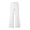 White, variant on Kids Uniform Pants Elastic Waist Front Zipper Flare Pants Khaki School Pants for Girls School Clothes Size 5-16 Years