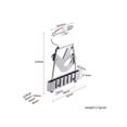 thumbnail image 3 of Puente de Cola de Guitarra CUTICAT Plateado para Archtop con Tornillos, 3 of 8