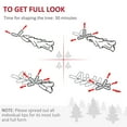 thumbnail image 4 of HOMCOM 7ft Artificial Christmas Pencil Tree Halloween Style Holiday Xmas Tree Home Indoor Decoration, Black, 4 of 6