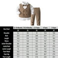 thumbnail image 7 of ETHAN 4 Piece Toddler Boy Clothes Suit Gentleman Wedding Outfits Dusty Blue 12-18 Months, 7 of 7