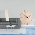 thumbnail image 2 of Pantalla de lámpara de pie,Lámpara de estudio minimalista con pantalla,Reloj de pared redondo,Reloj de pared de madera maciza para decoración de sala de estar,Reloj de pared de madera para, 2 of 8