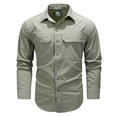 thumbnail image 1 of Men's Outdoor Long Sleeved Shirt Jacket With Heat Dissipation At The Back, 1 of 4