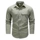 thumbnail image 1 of Camisa de manga larga para hombre con ventilación trasera, chaqueta para exteriores - Nailon/Spandex (M-XXXXL), 1 of 4