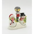 thumbnail image 4 of Ceramic Snowman Salt Pepper Toothpick Holder 5.375in Christmas, 4 of 5