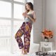 thumbnail image 5 of Fotbe Buffalo Plaid and Butterflys Pantalones de Pijama para Mujer, Pantalones de Dormir, Pantalones Pj con Cordón y Bolsillos-XX-Large, 5 of 6