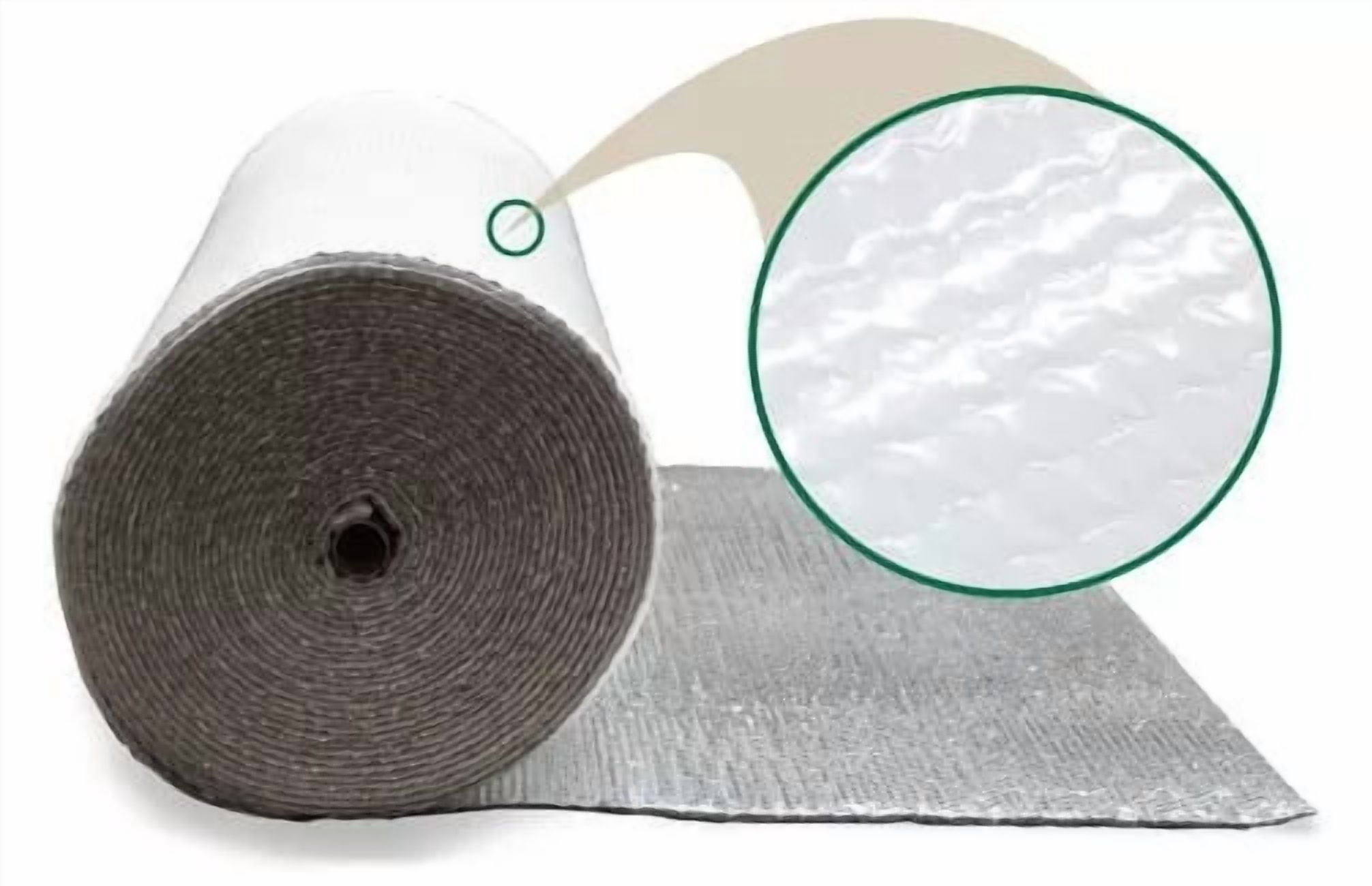 Reflective 1 Car White Poly-Air Garage Door Insulation Kit 9 x 8 Kit (PRECUT)