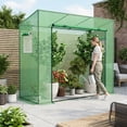 thumbnail image 2 of Kadyn Outdoor Portable Walk-in Greenhouse with PE Cover Heavy-Duty Metal Frame Roll-up Zipper Door, 2 of 7