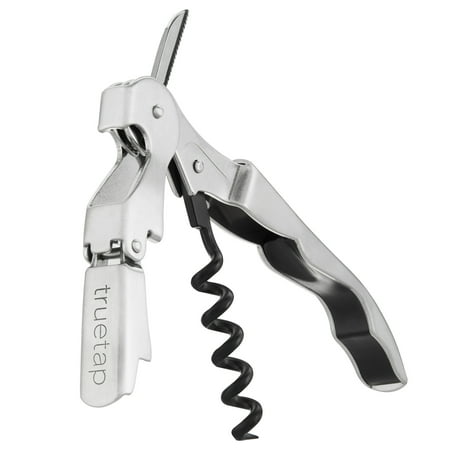 

TrueTap Double Hinged Waiter’s Corkscrew - Stainless Steel Wine Bottle Opener