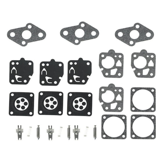 NATEFEMIN Premium Carburetor Repair Kit for Kawasaki TG24 TG25 Engine Maintenance with 3 Sets and 8 Components Each