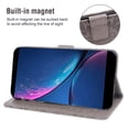 thumbnail image 5 of Asuwish Compatible with Hot Pepper Serrano 3 Wallet Phone Case and Tempered Glass Screen Protector Flip Credit Card Holder Stand Mandala Flower Cell Cover for HPP-L55B HPPL55B Women Men Gray, 5 of 8