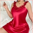 thumbnail image 5 of Taqqpue Sleeveless Nightgowns for Women Casual Solid Color Scoop Neck Long Lingerie Night Shirts Loose Fit Flowy Sleep Shirt Plus Size Pajamas Dress, 5 of 7