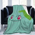 thumbnail image 1 of Manta de franela ultra suave de Bulbasaur, manta de felpa, súper suave, cálida, ligera, térmica, acogedora, para todas las estaciones, para viajes, oficina, exteriores, hogar, sofá, sala de estar,, 1 of 7