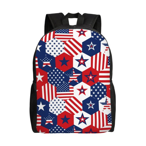 Balery American Stars2 Mochila - Mochila Estilosa y Duradera para Laptop de 15 Pulgadas con Tela Oxford Impermeable