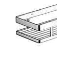 thumbnail image 4 of Stainless Steel Corner Shower Shelf No Drilling, with Non-Marking Adhesives for Home, 4 of 4
