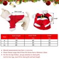 thumbnail image 2 of Disfraz de Papá Noel para perros y gatos, ropa navideña para mascotas Ropa linda de Papá Noel para perros Ropa navideña para mascotas con gorro de Papá Noel (L) Zhivalor HY-0070, 2 of 5
