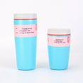 thumbnail image 4 of 12/20 oz Stainless Steel Vacuum Insulated Coffee Mug with Handle - Leak-proof Portable Travel Mug, Suitable for Car, Office, Home, Camping - Pink, White, Brown, and Blue Designs, Modern Beverage Cup, 4 of 30