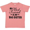 thumbnail image 3 of Inktastic My Best Friend is My Big Sister with Hearts Boys or Girls Toddler T-Shirt, 3 of 5