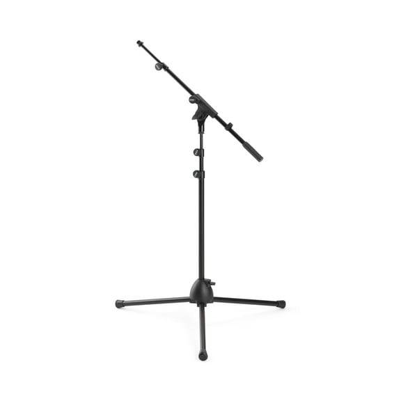 On-Stage MS500 Adjustable Mic Stand-Boom Arm, Portable, Foldable Design with Drawstring Travel Bag, Non-Slip Rubber Feet
