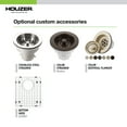 thumbnail image 4 of Houzer Quartztone 33 in Cloud Granite Composite Topmount 50/50 Double Bowl Kitchen Sink - M-300 CLOUD, 4 of 4