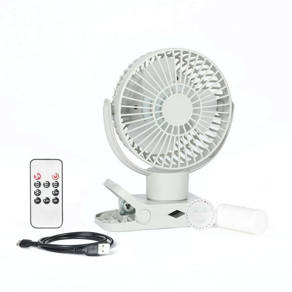 Ventilador portátil Limitless Breezie con luz LED y batería externa de 8000 mAh