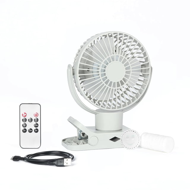 Ventilador portátil Limitless Breezie con luz LED y batería externa de 8000 mAh