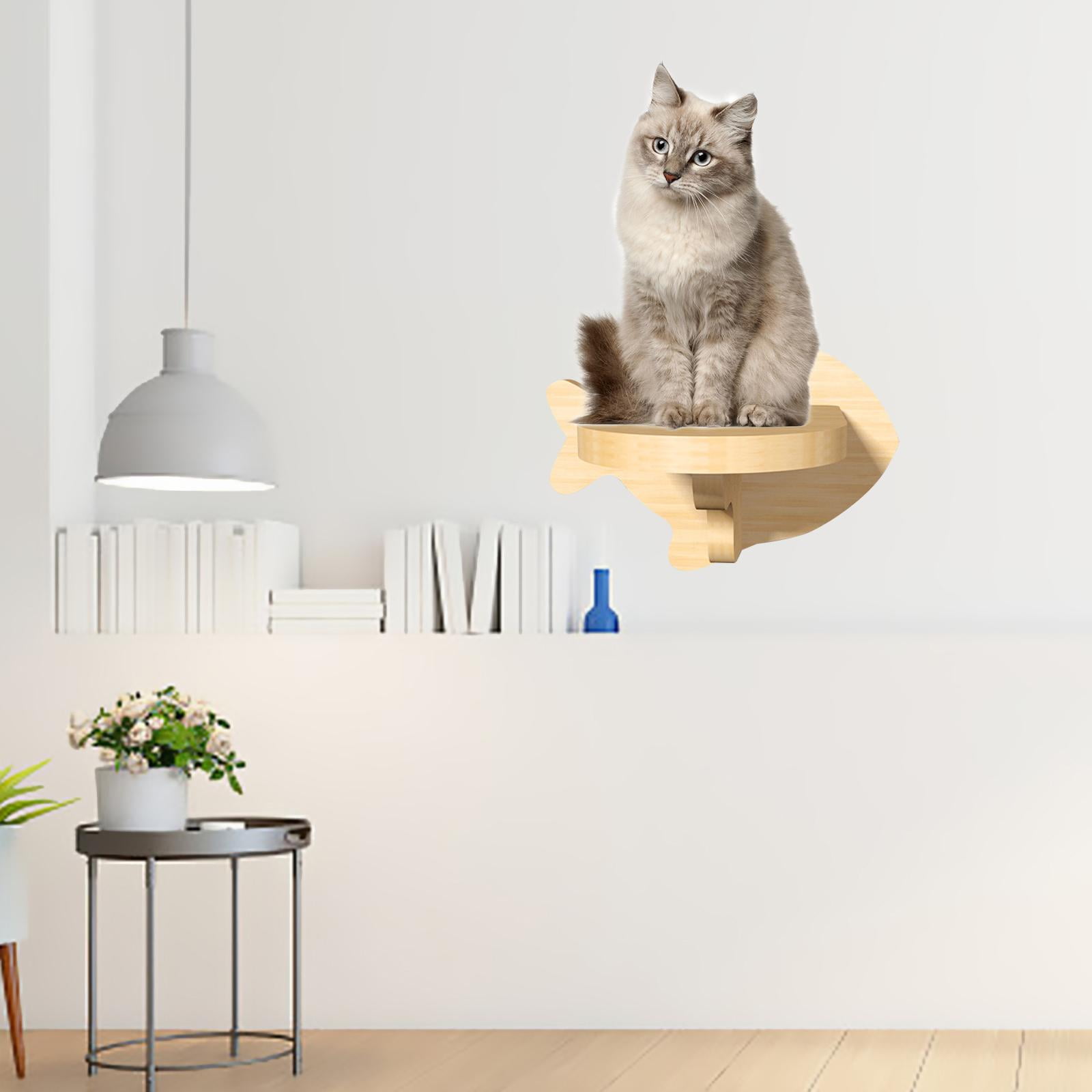 Cat Climbing Shelf Perch, Wooden Shelves, Cats Furniture, Wall Mounted