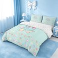 thumbnail image 2 of meiyoeat 3D Gradient Monogram R Print BeddingFlower Rainbow Initial Alphabet Theme Duvet Cover Full For Girl,Reversible,3pcs,1 Duvet Cover and 2 Pillowcases, 2 of 6