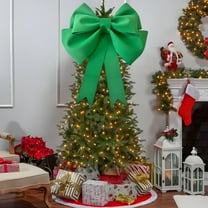 FastXmas 20 x 24 Inch Christmas Bow for Craft Decorations,Glitter Bowknot Hanging Ornaments, Pendant Christmas Tree Bow Decoration,EVA Bow for Christmas Tree,Wedding,Party,Birthday Decoration