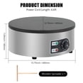 thumbnail image 2 of Máquina Eléctrica Comercial para Crepes de 16 Pulgadas con Placa Antiadherente 3400W Control de Temperatura Ajustable en Acero Inoxidable y Hierro Fundido con Cajón Ideal para Panqueques y Desayunos, 2 of 6