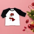 thumbnail image 5 of Camiseta de fiesta navideña con muñeco de nieve de dibujos animados para niños y niñas, camisa informal unisex, ropa de manga larga, camisetas Ralgan, los mejores regalos, 5 of 5