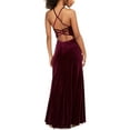 thumbnail image 2 of Morgan & Co. Womens Juniors Glitter Maxi Evening Dress, 2 of 2
