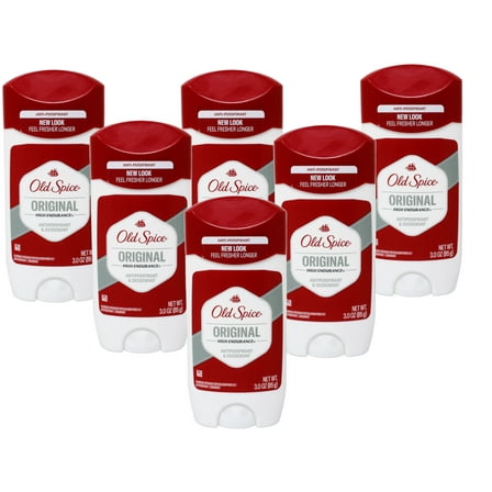 Old Spice High Endurance Original Anti-Perspirant & Deodorant 3 oz. Stick (Pack of 6)