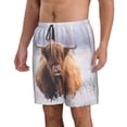 thumbnail image 2 of Goofa Cow Printed Mens Swim Trunks Summer Quick Dry Short Beach Swimwear Bathing Suits-X-Large, 2 of 9