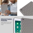 thumbnail image 6 of Allytech Case for iPad 9th/8th/7th Generation 10.2" 2021/2020/2019, Slim Luxury Diamond Pattern [Camera Protection] Shockproof Soft TPU Back Case - Grey, 6 of 7
