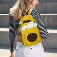 thumbnail image 7 of Balery Sunflowers Vintage Canvas Backpack for Men and Women - Large Capacity, Durable Travel Laptop Bag for School, Work, Hiking, and Outdoor Activities, 7 of 7