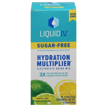 Liquid I.V. 10ct Sugar Free Lemon Lime Carton (IP)