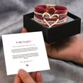 thumbnail image 3 of YYKihy Love Woven Bracelet Bohemian Multi Layer Bracelet Leather Bracelets For Women Men Christmas Birthday Gift Color Rope Woven Bracelet Love Hollow Leather Bracelets, 3 of 6