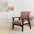 thumbnail image 2 of Designart "Colorful Op Art Surrealism I" Upholstered Abstract Accent Chair and Modern & Contemporary Arm Chair - Multiple Color & Pattern, 2 of 7