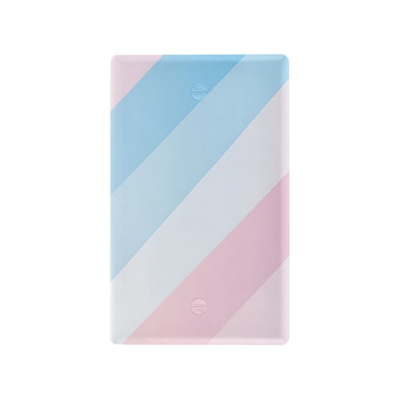 Yayeee Blank Wall Plate Cover 1-Gang 4.5"x2.7" Home Unused Decorative Outlet, Blue Gradient