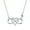 Dazzling Silver, variant on SFTING Infinity Necklaces 925 Sterling Silver Love Pendant White Gold Plated Gifts for Women