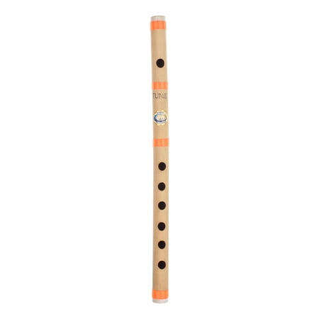 Musical Flutes Regular B Tune 6 Hole Bamboo Flute Bansuri with Flute Carry Bag Free (14 Inch) (English Note) By Indian Collectible