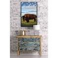 thumbnail image 3 of Antelope Island State Park, Utah, Bison and Field (24x36 Giclee Gallery Art Print, Vivid Textured Wall Decor), 3 of 3